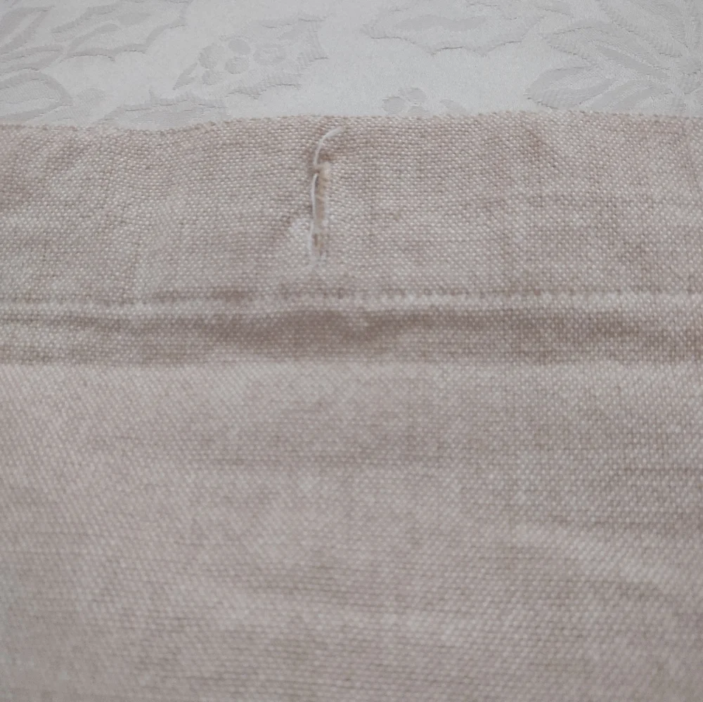 Cotton textured stripes shower curtain